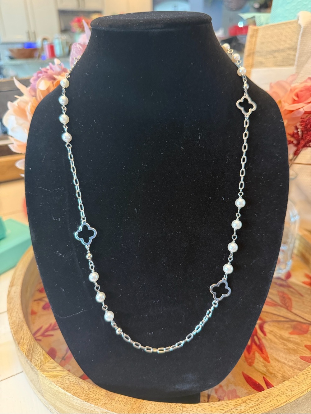 JBloom “Naomi” Stainless Silver necklace 27”-30” NEW with box